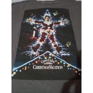 National Lapoon's Chevy Chase Christmas Vacation Vintage Tee Gray Size XL